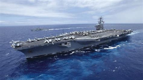 Aircraft Carrier Uss Nimitz Moves Into Red Sea