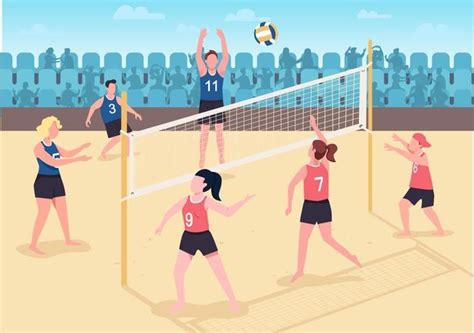 Escolha um desenho de vôlei de praia nossa base de dados de desenhos. Desenho menina agradável no vôlei de praia de jogo | Vetor ...