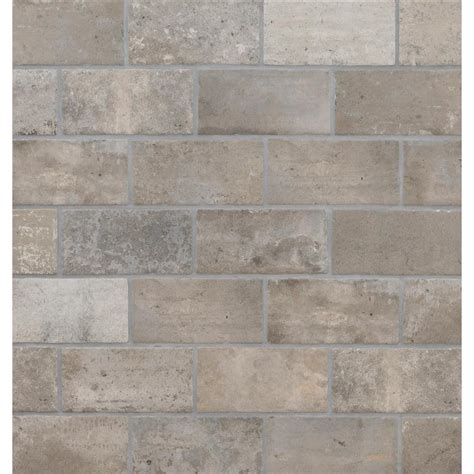 Msi Capella Taupe Brick 5 In X 10 In Matte Porcelain Floor And Wall