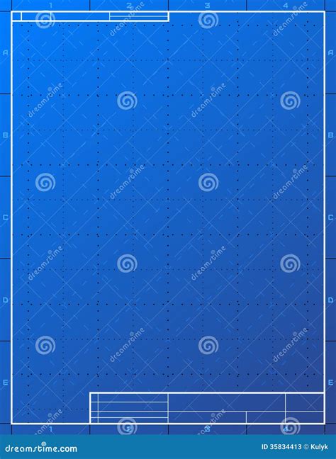 Blank Blueprint Paper For Drafting Stock Vector Image 35834413