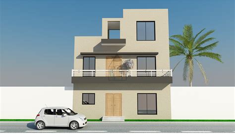 4 Marla House Front Design In Pakistan Spectacle Structure With