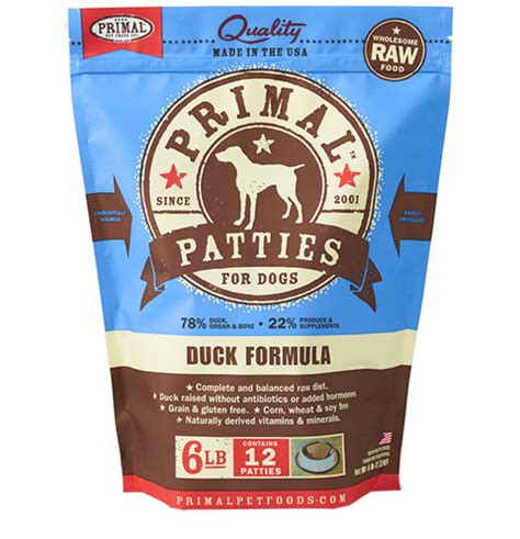 Perromart singapore carries the widest range of primal products. Primal Dog Frozen Patties Duck 6lb. | Pelham, AL | Alabama ...