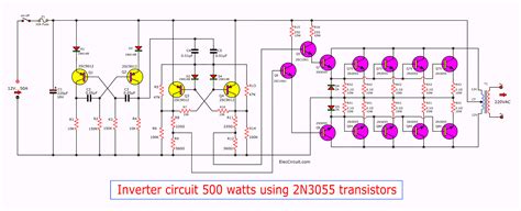 Inverter Circuit 500w 12v To 220v