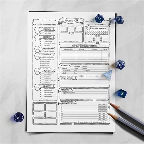 If You Ve Been Searching For A Practical And Efficient Character Sheet In A Hand Drawn Style