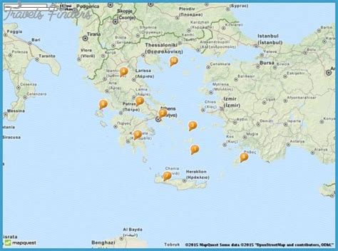 Greece Map Tourist Attractions Travelsfinderscom