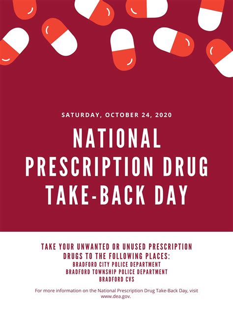 National Prescription Drug Take Back Day Saturday October 24 2020