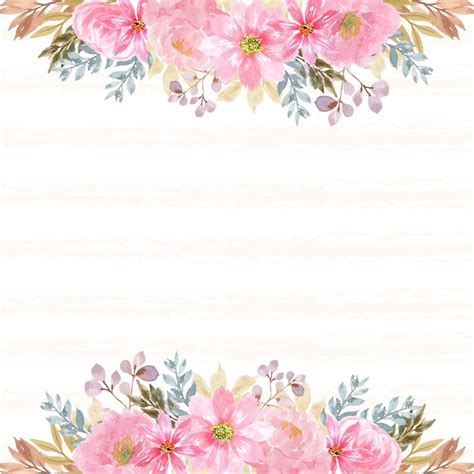 Premium Vector Floral Background With Gorgeous Pink Flowers And