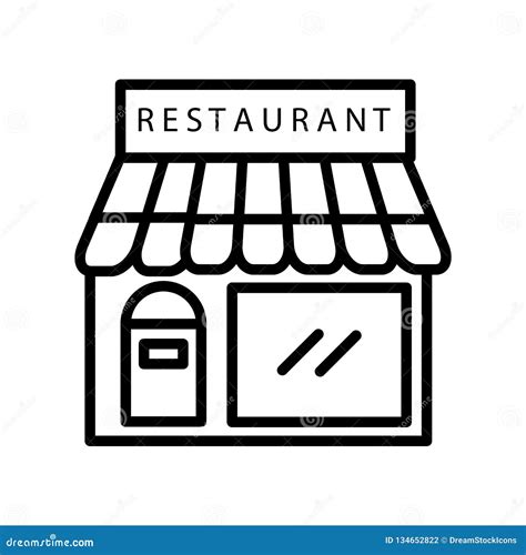Restaurant Icon Vector Isolated On White Background Restaurant Sign