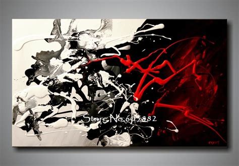 100 Hand Painted Discount Large Black White And Red