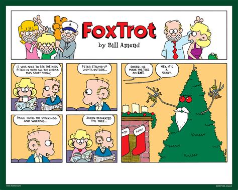 Christmas Treebeard Signed Print Foxtrot Comic By Bill Amend The