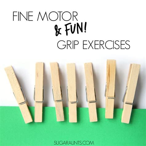 Clothes Pin Pinch Grasp Exercises The Ot Toolbox