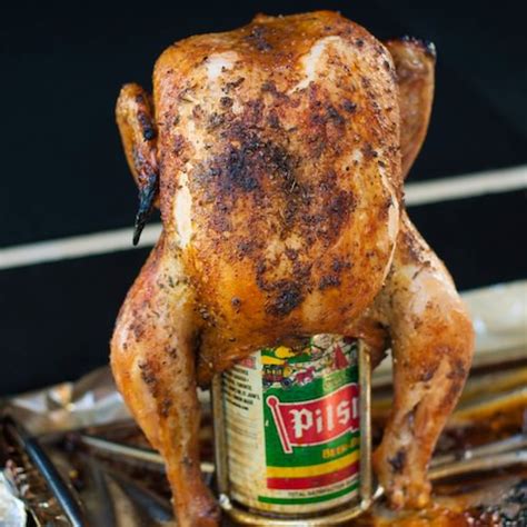 I want you to hold it between your knees. Beer Can Chicken | Art and the Kitchen