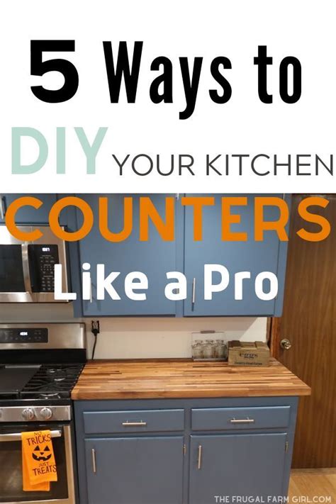 Here Are Five Easy Ideas To Update Your Old Kitchen Counters With A