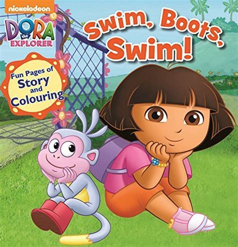 Nickelodeon Dora The Explorer Swim Boots Swim Story And Colouring By