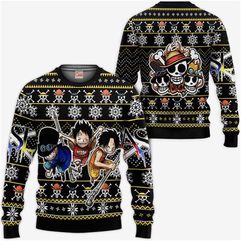Asl Pirates Ugly Christmas Sweater Anime Xmas Ts One Piece Gg0711