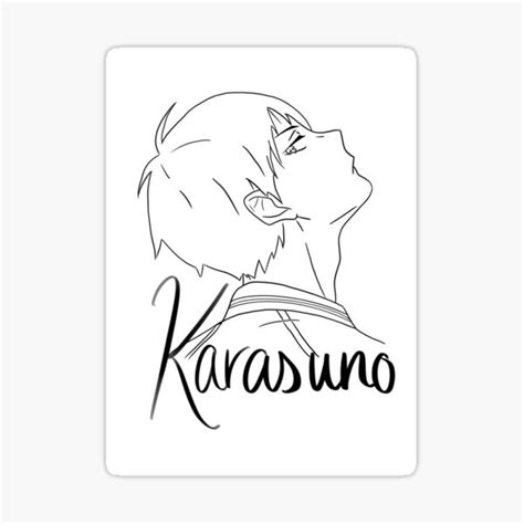 Black And White Kageyama Design Sticker For Sale By Le Hou Redbubble