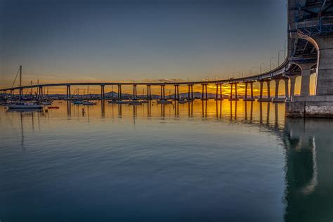 Coronado Bridge Sunrise Photograph By Myke Wilken Fine Art America