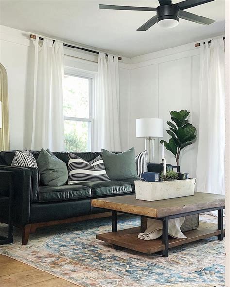 Worthington Oxford Black Sofa - Sofas | Modern, Mid-Century and