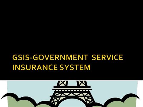 Gsis government service insurance system