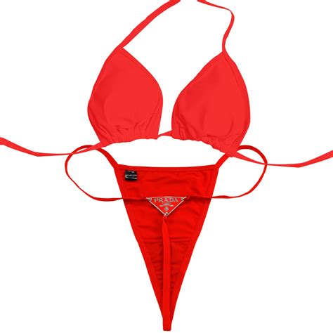 Prada Red Bikini Set Artlxry London