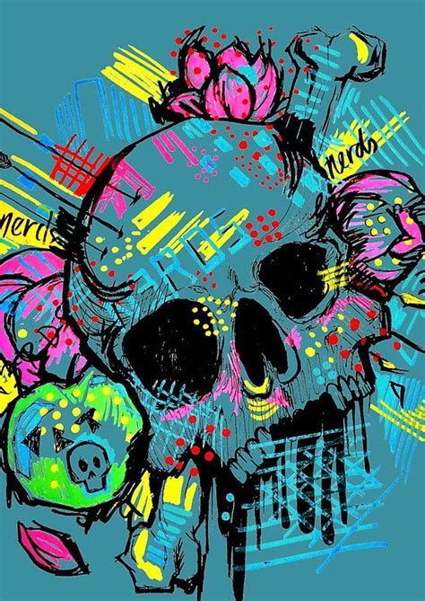 Graffiti Skull Skull Art Graffiti Drawing Psychedelic Art