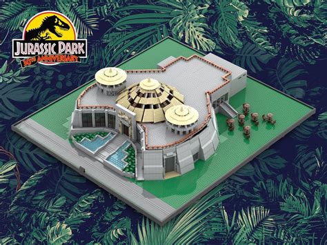 Lego Moc Jurassic Park Visitor Center By Consfavorites Rebrickable
