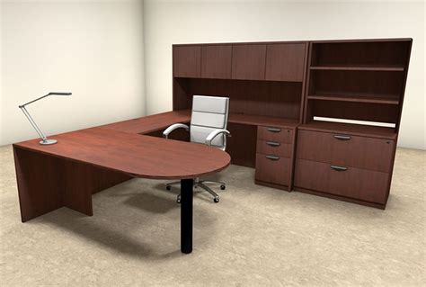 7pc U Shaped Modern Executive Office Desk Ot Sul U22 H2o Furniture