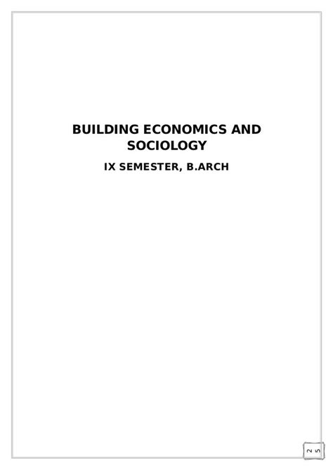 257535356 Building Economics And Sociology