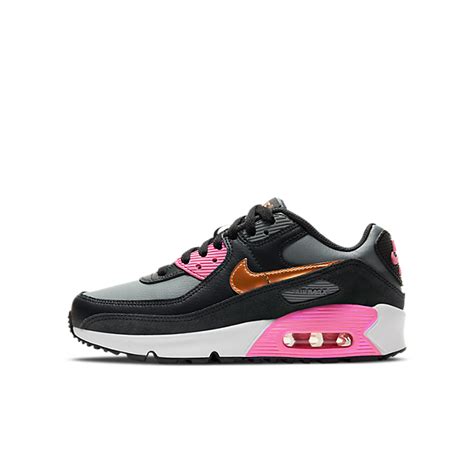 Nike Air Max 90 Leather Grey Copper Pink Gs Cd6864 025 Sneakerjagers