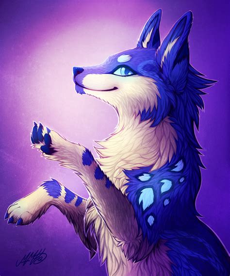 Share the best gifs now >>>. Blue Wolf by Neotheta on DeviantArt