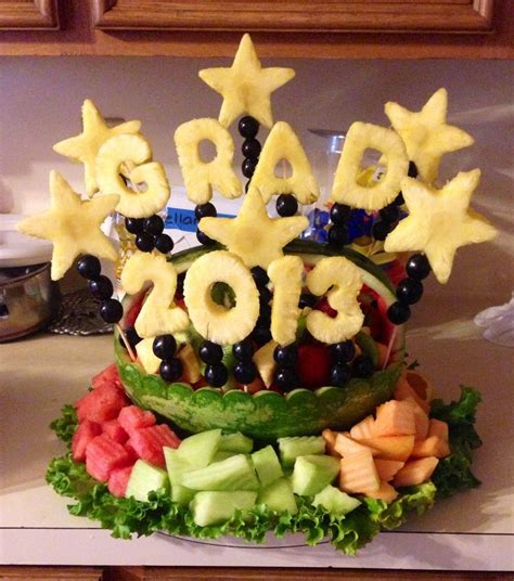 To assemble the tree, begin by placing the grapes near the bottom of the platter. Grad Fruit tray www.facebook.com ...