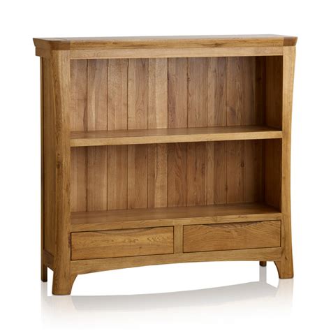Romsey Natural Solid Oak Tall Bookcase Oak Furniture Store