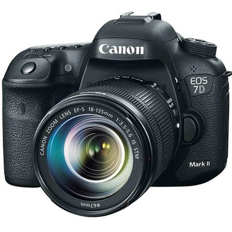 Canon Black Eos 7d Mark Ii Digital Slr Camera With 202 Megapixels And