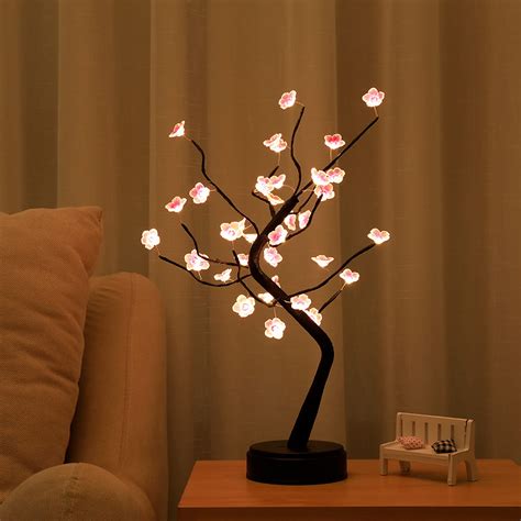 Buy Rgb Cherry Blossom Tree Lighttabletop Bonsai Tree Light With 36
