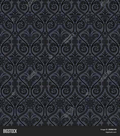Seamless Gothic Damask Background Vector And Photo Bigstock