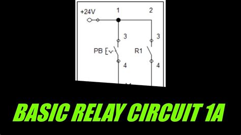 Basic Relay Circuit Using Fluidsim Youtube