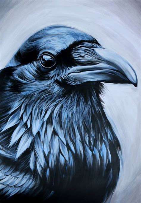Raven Painting By Jelena Vicentic Saatchi Art