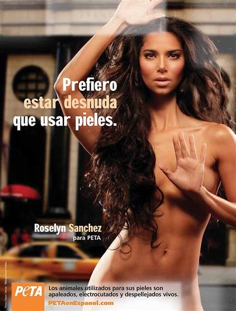 Roselyn Sanchez Nuda ~30 Anni In Peta Advertisement
