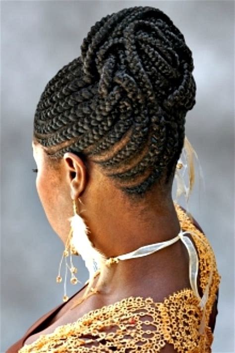 Tiny braids are also very easy to style and manage. LOVE THIS! French braid Cornrows on african american hair ...