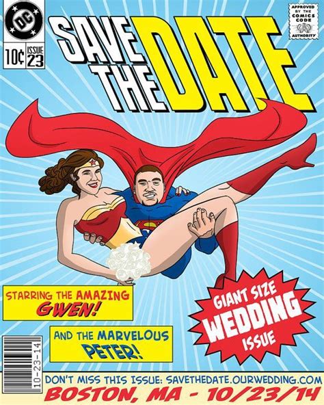 Superhero Save The Date Invitations Superhero Save The Date And Custom Portrait Superman