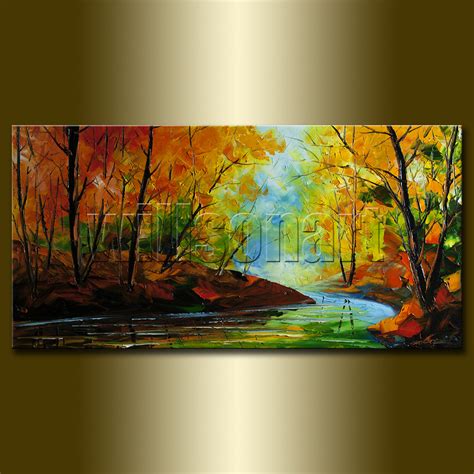 Autumn Landscape Giclee Canvas Print From Original Oil Painting By
