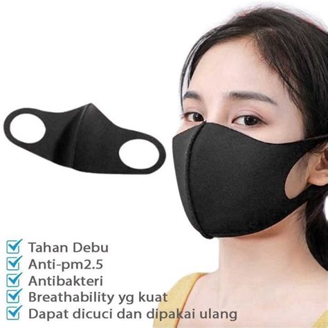 Jual Masker Anti Polusi Model Scuba Bahan Kain Bisa Dicuci Di Lapak