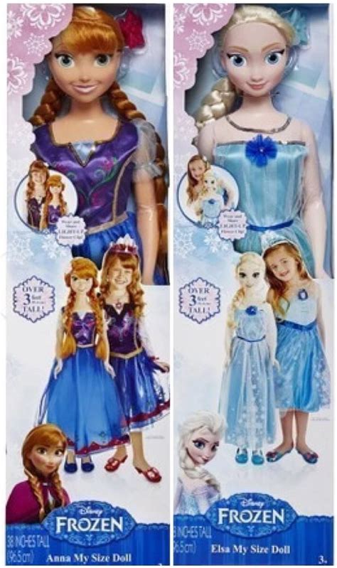 Anna And Elsa Disney Frozen My Size Dolls 3ft Limited Edition Disney