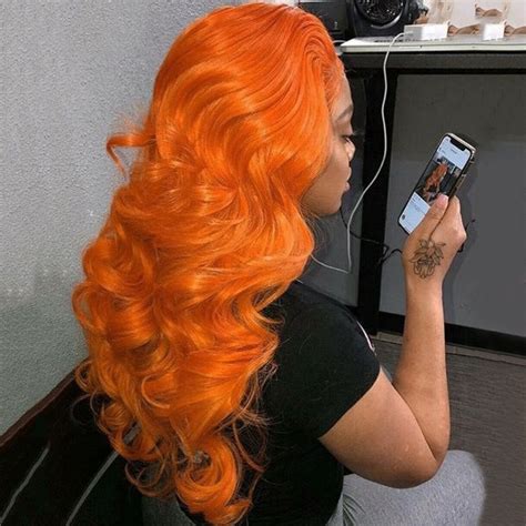 Body Wave Ginger Lace Front Wig Brazilian Remy 13x4 Lace Frontal Wig