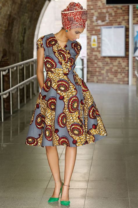 Queen Ankara Wrap Dress African Inspired Fashion African Print Fashion African Dress