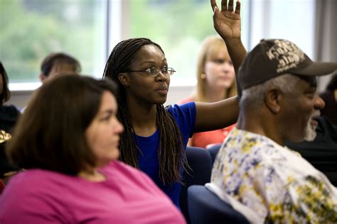 Free Picture Raising Hand Pose Question African American Woman