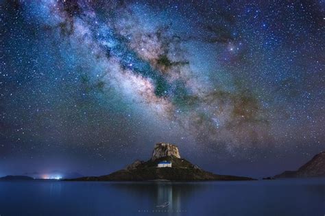 Milky Way Galaxy Kos Island Greece Milky Way Galaxy Galaxy The