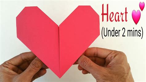How To Make An Easy Paper Heart Under Minutes A Paper