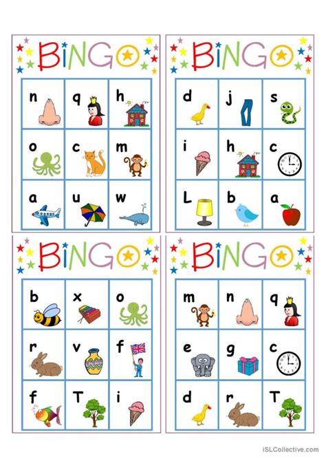 Alphabet Bingo English Esl Worksheets Pdf And Doc