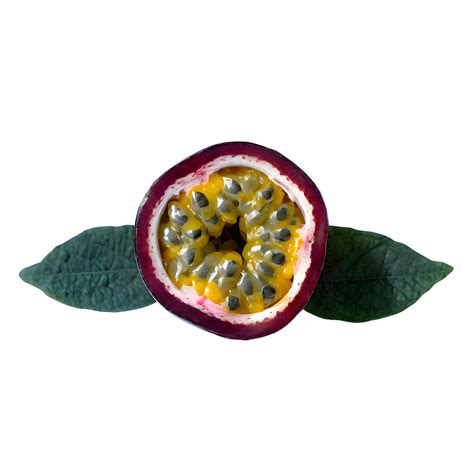 Ai Generated Passion Fruit Passiflora Edulis Isolated On Transparent